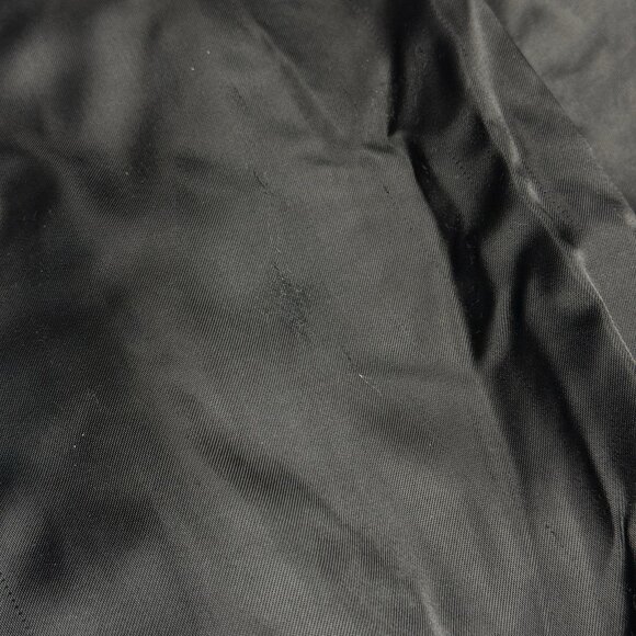 Vintage 80s ROTC Bomber Jacket Mens Large Black Satin Embroidered Military - Picture 8 of 16